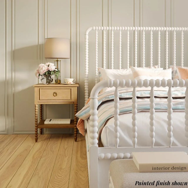 Queen Size White Spindle Bed Frame For Sale In Greensboro - Image 6 of 7