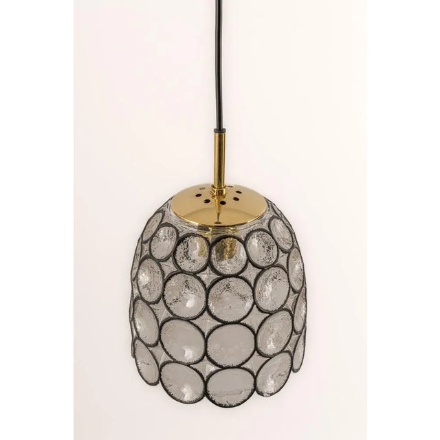 Small Iron & Clear Glass Pendant Lights from Limburg, Germany, 1960s For Sale - Image 13 of 14