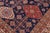 Boho Chic Super Kazak Blue/Beige Wool Rug - 7'10'' X 10'1'' For Sale - Image 4 of 10