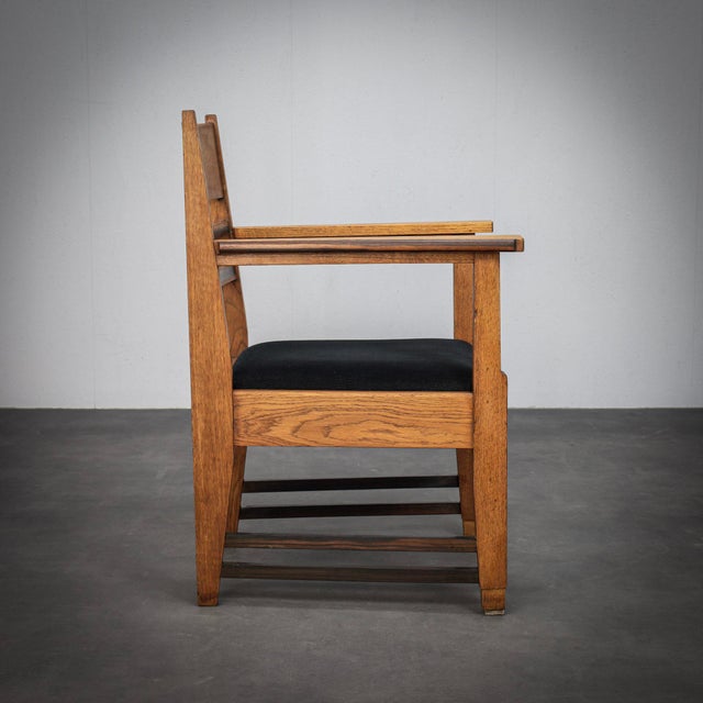 Vintage Dutch Art Deco Armchairs for L.O.V. Oosterbeek, 1930s, Set of 2 For Sale - Image 6 of 12