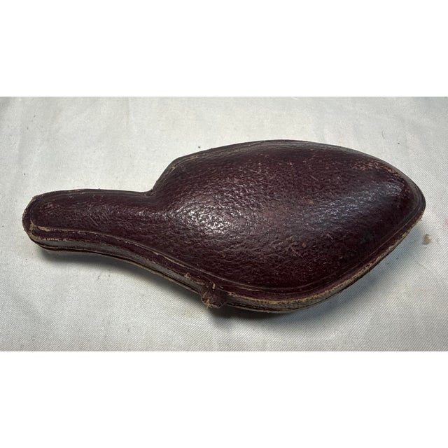 Amber Antique 1800s Hand Carved Horse Meerschaum Smoking Pipe With Hard Case Sculpture For Sale - Image 8 of 10