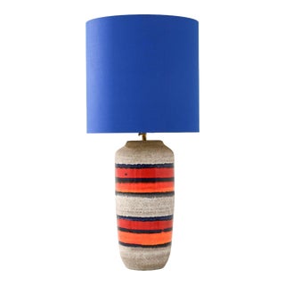 Mid-Century German Ceramic Vase Table Lamp For Sale