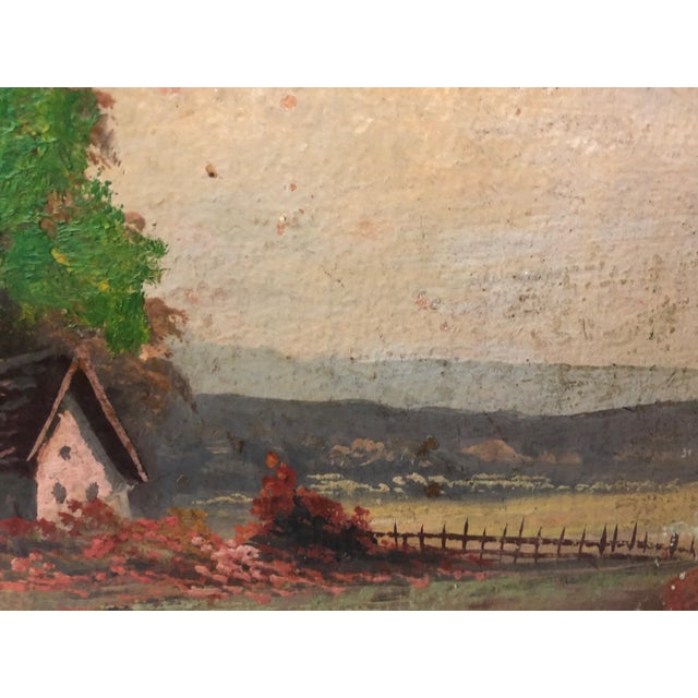 Vintage Oil Painting Of Landscape By J Hall Chairish