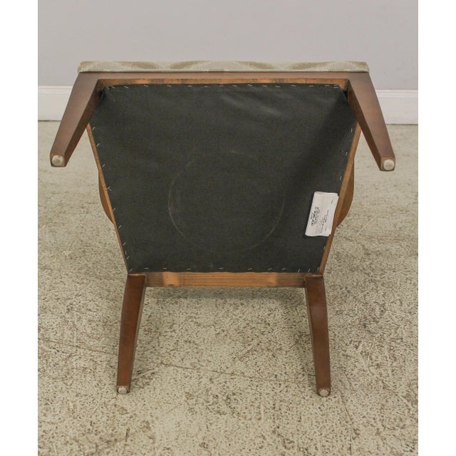 Pair Century Modern Design Upholstered Open Armchairs For Sale - Image 11 of 13