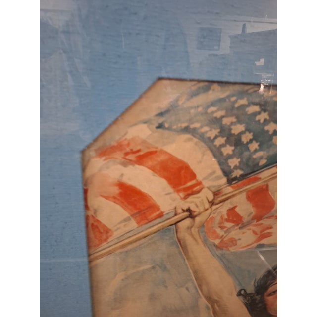 Paper Howard Chandler Christy Fight or Buy Bonds 1917 War Poster For Sale - Image 7 of 11