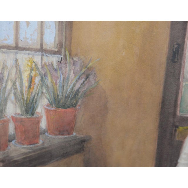 Paper G. Howard Hilder "A Family Moment in Volendam" Original Watercolor C.1930s For Sale - Image 7 of 13