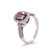 This exquisite pink-coloured diamond ring is crafted in 18ct white gold with rose gold highlights and hand-made to the...