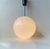 A white cased opaline glass and nickel plated steel pendant Light manufactured by Lyfa or Louis Poulsen (18063-65) in...