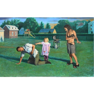 John Thornton noted Realist Pennsylvania Artist 1998 oil For Sale