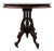 Traditional Wooden Marble Top Side Table With Casters For Sale