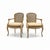 1950s French Louis VI Style Gilt and Painted Bergere Chairs, Pair For Sale - Image 4 of 5