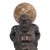 Bronze statue with a sky-blue marble vault, on a white marble base. Italy, early 19th century. Dimensions: 32 x 10 x 10...