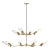 Thomas O'Brien by Visual Comfort Studio Mezzo 8-Light Grand Chandelier in Burnished Brass For Sale
