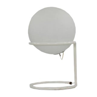 Large Mid-Century Glass Ball Floor Lamp from Glashütte Limburg For Sale