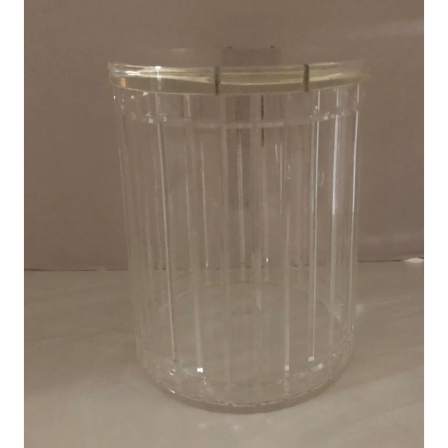 Plastic 1980s Vintage Lucite Ice Bucket For Sale - Image 7 of 7