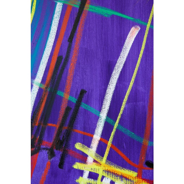 "Watching You Use Your Hand as a Hammer" Large Abstract Oil Painting by Simon Findlay For Sale - Image 16 of 18