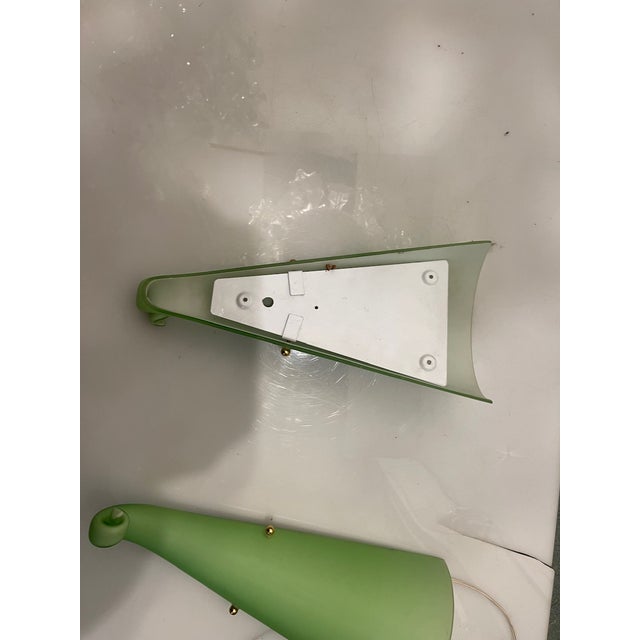 Green Murano Glass Sconces, 1970s, Set of 2 For Sale - Image 6 of 9
