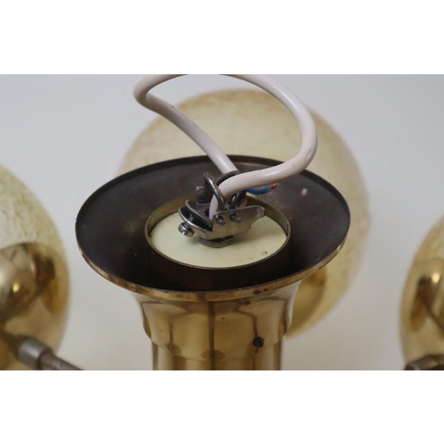 Space Age Golden Sphere Ceiling Lamp, Germany, 1970s For Sale - Image 4 of 13