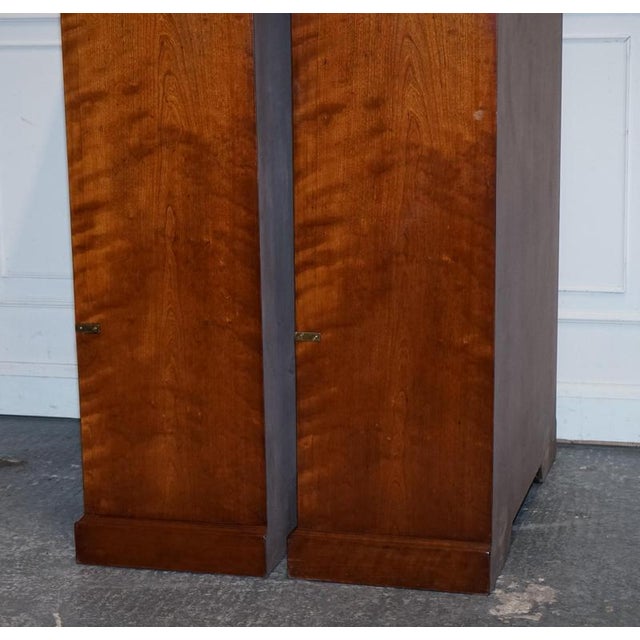 Military Campaign Open Bookcases from Kennedy, London, Set of 2 For Sale - Image 13 of 18