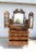 Late 19th Century Antique Victorian Walnut Mirrored Vanity Dresser For Sale In Houston - Image 6 of 13