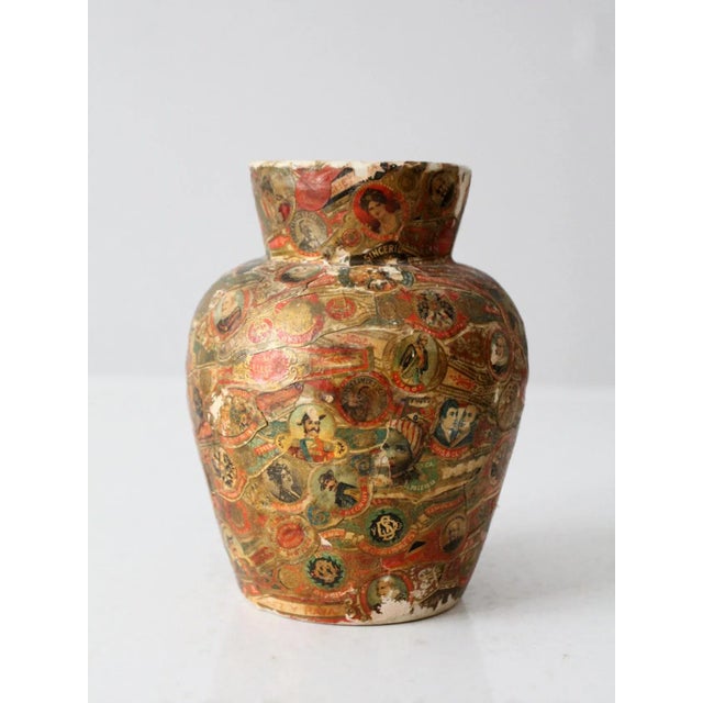 Vintage Cigar Band Vase For Sale - Image 6 of 12