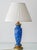 Art Deco Bohemian Blue Art Glass Table Lamp with Cast Brass Base.Czechoslovakia, 1920s For Sale - Image 4 of 18