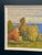 Original swedish oil on canvas – “by the sea” by h. Lindmark – signed & dated 1983 – vintage & framed – 62 × 53 cm (24.4"...