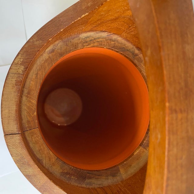 Vintage Jens Quistgaard Congo Teak Wood Ice Bucket for Dansk Design Mid Century Modern For Sale In New York - Image 6 of 7
