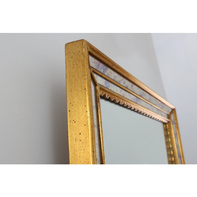 Mid‑Century Modern Gilt Mirror by Deknudt, Belgium, 1970s For Sale - Image 9 of 12