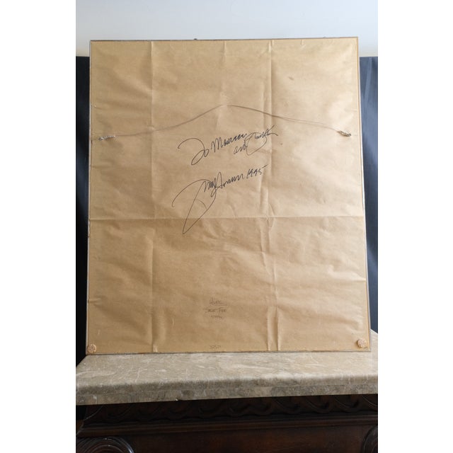 1990s Frank Howell – "Sage Fire" Limited Edition Lithograph (1991) – Signed & Numbered, Framed For Sale - Image 5 of 6