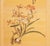 1960s Showa Era Japanese Painted Panel "Sakura and Flowers" on Gold Silk Background For Sale In Dallas - Image 6 of 18