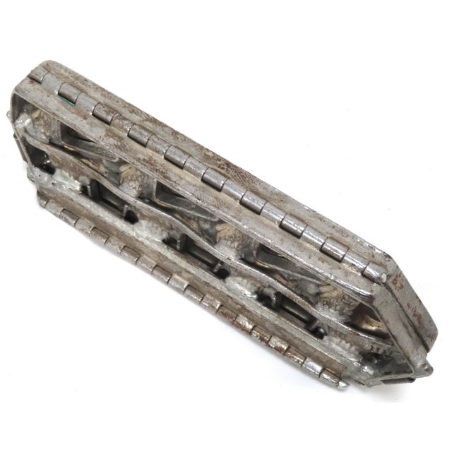 Vintage Metal 4 Roosters - Chickens Chocolate Factory Mold For Sale - Image 9 of 13