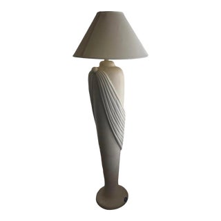 1980s Postmodern Plaster Floor Lamp For Sale