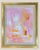 Pink, Yellow and White Abstract Study by Contemporary California Artist This modern abstract painting is layered in soft...