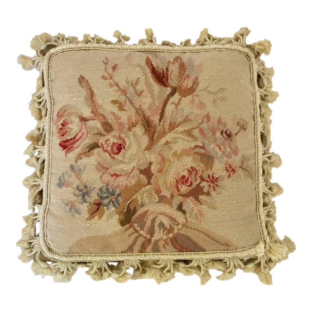 20th Century French Provincial Aubusson Style Throw Pillow Chairish