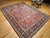 Antique Mahal Sultanabad Rug, Hand-Knotted Wool, Geometric Pattern, 9x12, Red & Navy For Sale In Chicago - Image 6 of 18