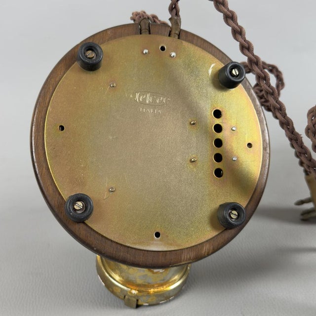 Brown Vintage Telcer Rotary Telephone, Italy, 1960s For Sale - Image 8 of 12