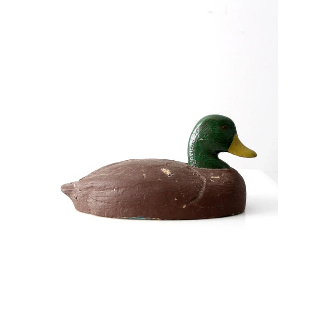 Vintage Cork Wood Mallard Duck Decoy For Sale - Image 13 of 13