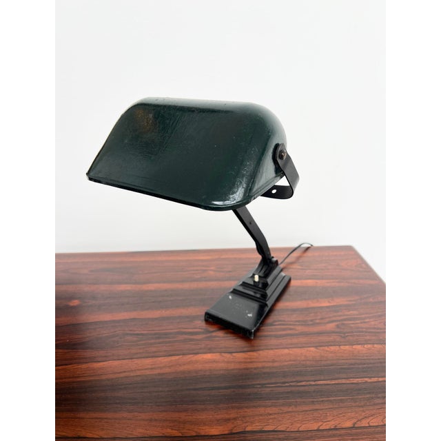Vintage Articulated Desk Lamp with Black Frame from Erpe, 1930s For Sale - Image 11 of 13