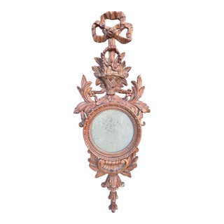 Vintage Italian Rococo Carved Ornate Wall Mirror For Sale