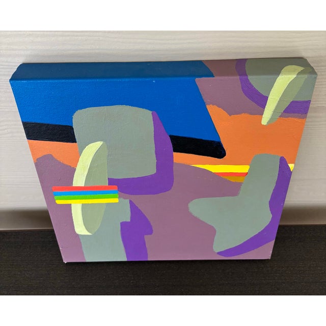 David Mac Innes “Navajo” Construct Series 2003 Painting on Canvas Signed For Sale - Image 4 of 9
