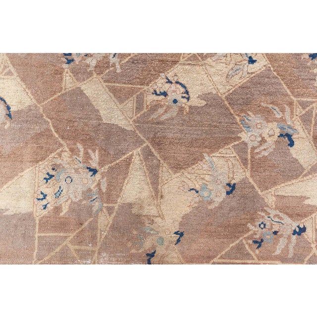 Vintage 1920s Chinese Art Deco Rug Doris Leslie Blau Size: 9'5" × 9'5" (287 × 287 cm) This striking 1920s Chinese Art Deco...