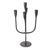 Kenneth Ludwig Chicago Asher Sculpted Cast Aluminum Five Arm Candle Holder- Ebony For Sale - Image 4 of 11