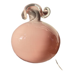 Pink Cased Glass Globe Model 85 Vase by Jerzy Słuczan-Orkusz for Tarnowiec Glassworks, Poland, 1980s For Sale