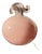 Pink Cased Glass Globe Model 85 Vase by Jerzy Słuczan-Orkusz for Tarnowiec Glassworks, Poland, 1980s For Sale