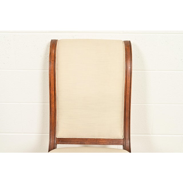 Henredon French Regency Louis XVI Carved Oak Dining Chairs, Set of Four For Sale In South Bend - Image 6 of 15