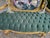 1970s 1970 French Louis XVI Gold Green Velvet Settee - 1 Pc For Sale - Image 5 of 18