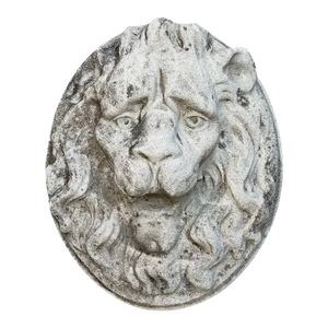 Mid 20th Century Concrete Lion Head