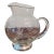 Early 20c Etched Crystal Jug With Sterling Silver Base by Arthur a Everts of Dallas For Sale