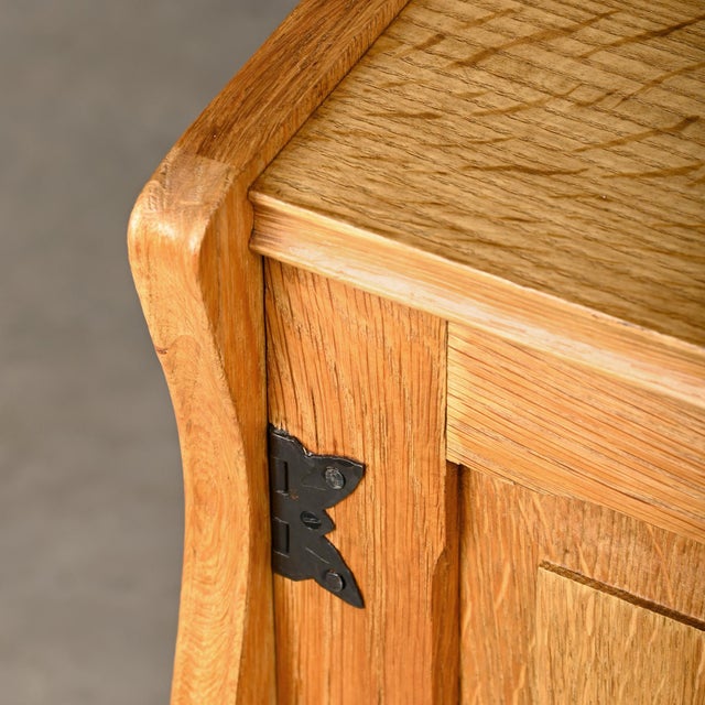 Mid-Century Danish Oak Bedside Cabinets by Henning Kjærnulf, Denmark, 1960s, Set of 2 For Sale - Image 14 of 18